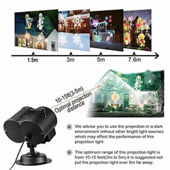 All HOLIDAYS LED Projector Lights, 20 Choices LED Waterproof With REMOTE - Picture 7 of 9